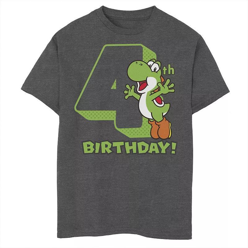 Boys 8-20 Nintendo Super Mario Yoshi 4th Birthday Action Portrait Graphic Tee, Boy's,  Product Image