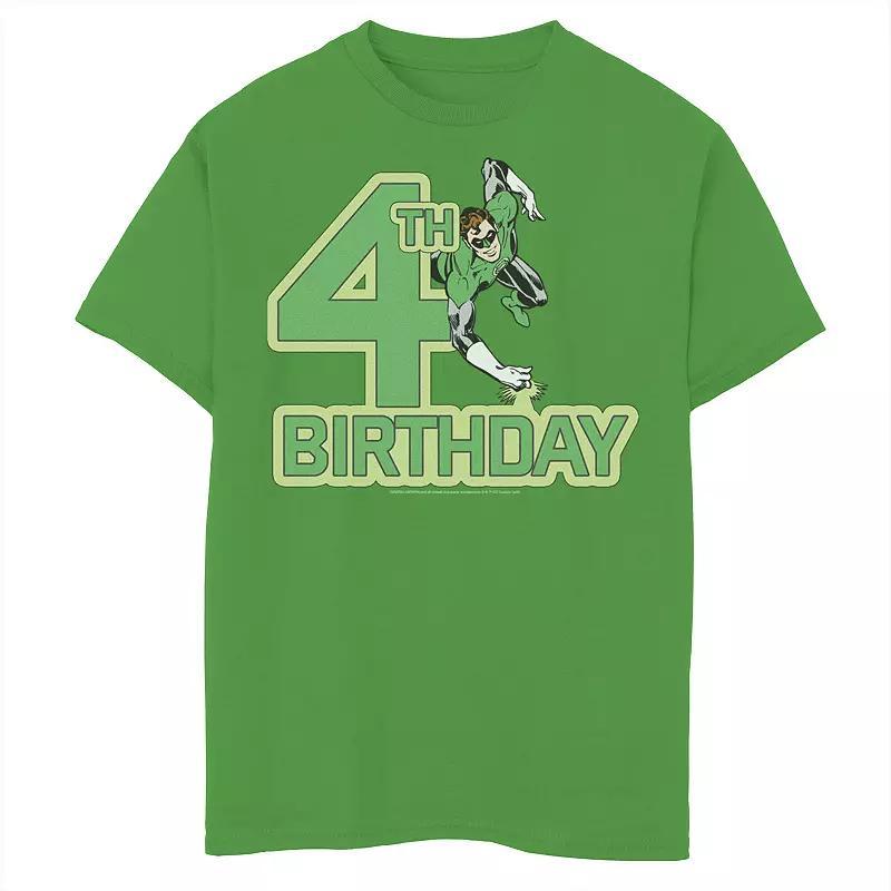 Boys 8-20 DC Comics Green Lantern 4th Birthday Hero Graphic Tee, Boy's, Size: XS, Kelly Product Image