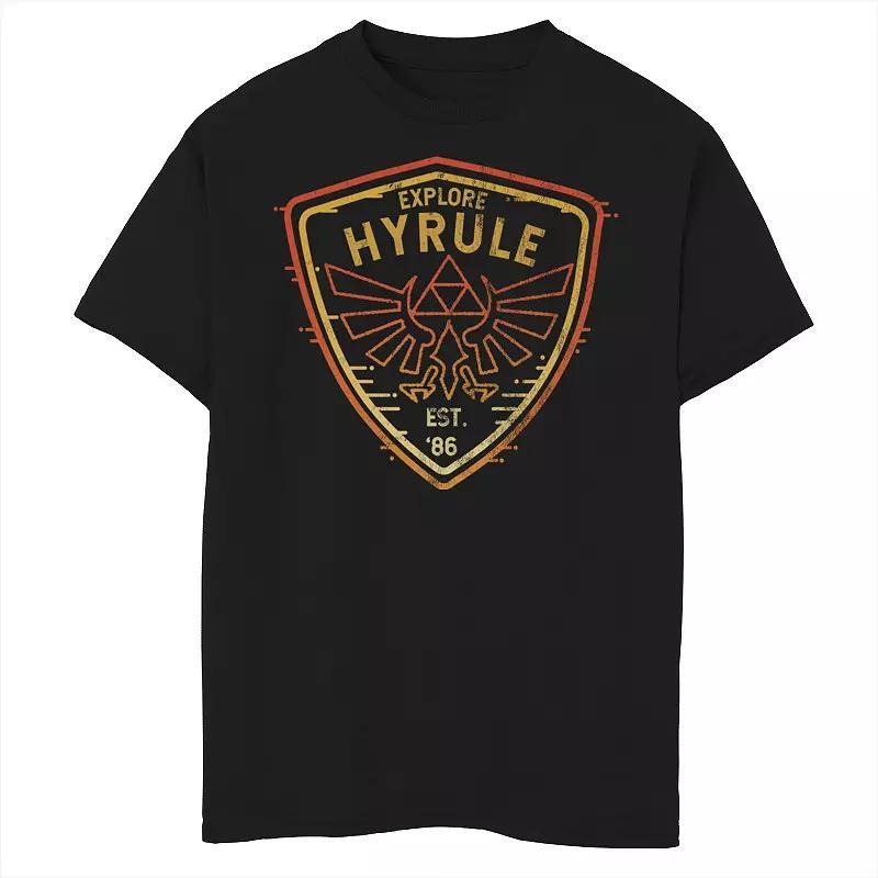 Boys 8-20 Nintendo Zelda Explore Camp Hyrule Crest Shield Graphic Tee, Boy's,  Product Image
