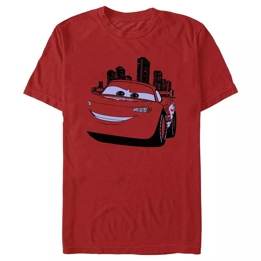 Disney / Pixar's Cars Lightning McQueen City Drive Men's Graphic Tee, Size: Large, Red Product Image