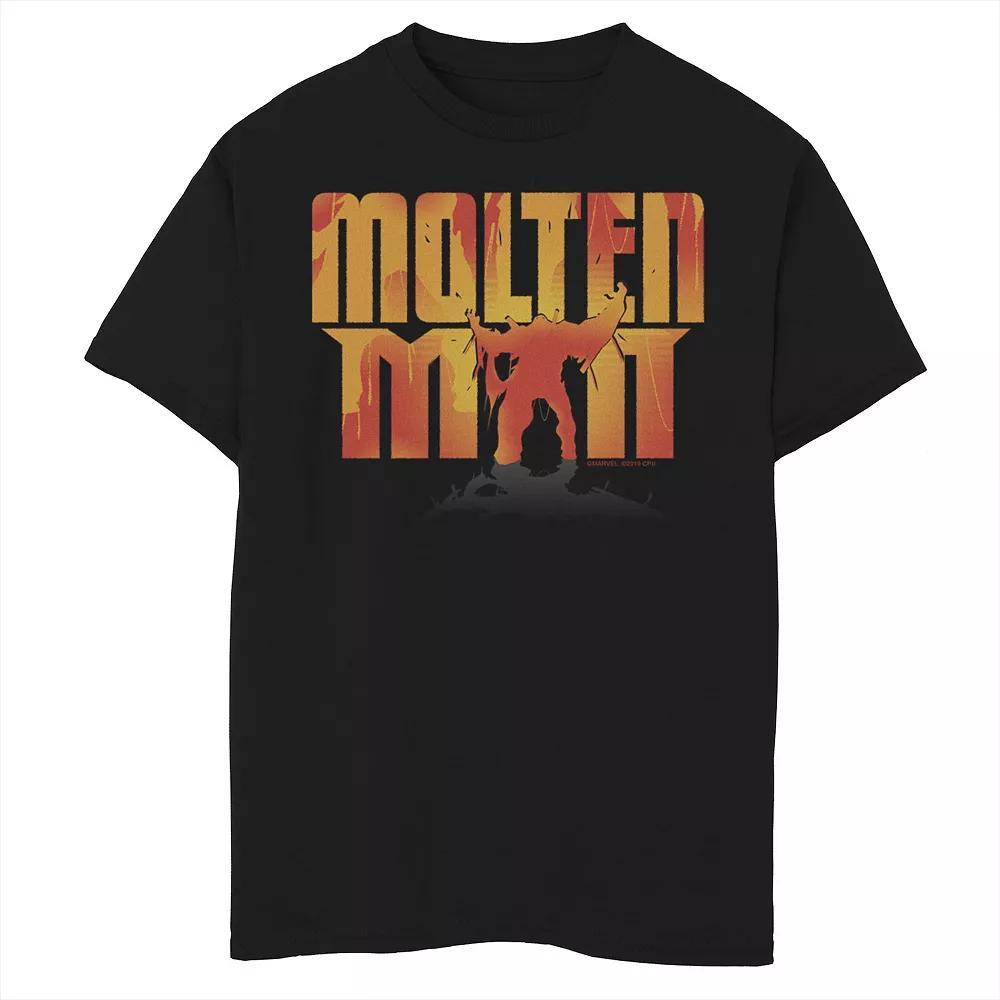 Boys 8-20 Marvel Spider-Man Far From Home Molten Man SIlhouette Graphic Tee, Boy's,  Product Image