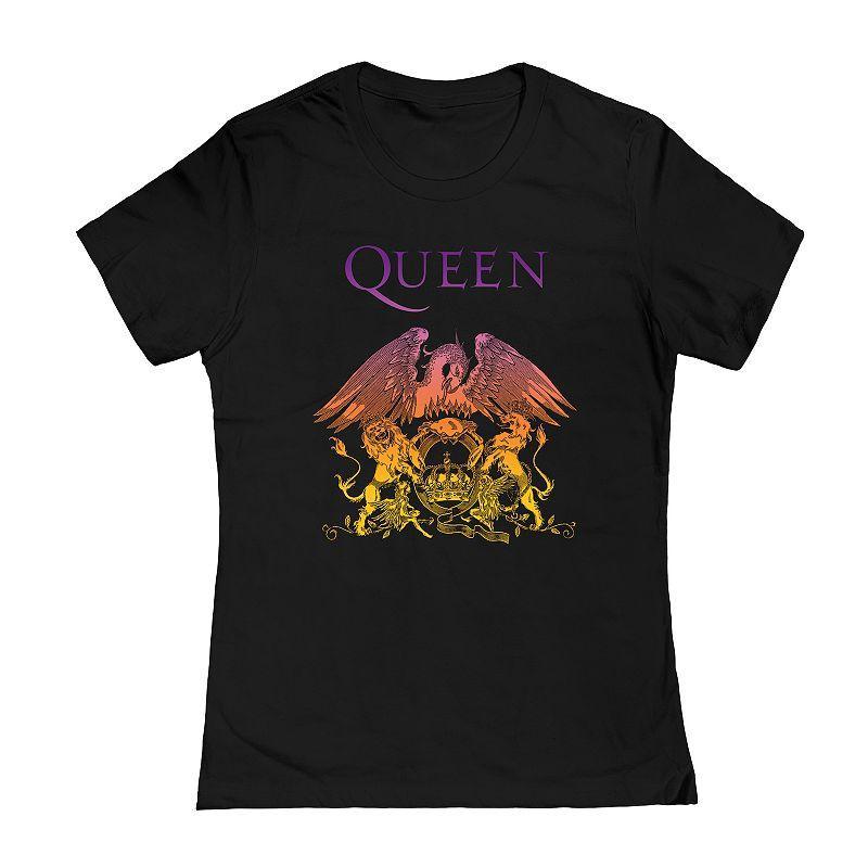 Juniors' Queen Logo Graphic Tee, Girl's, Size: Small, Black Product Image