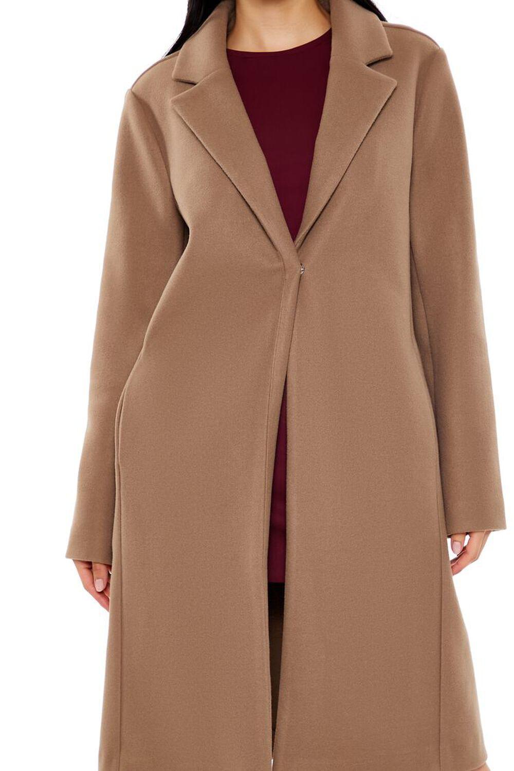 Notched Longline Coat | Forever 21 Product Image