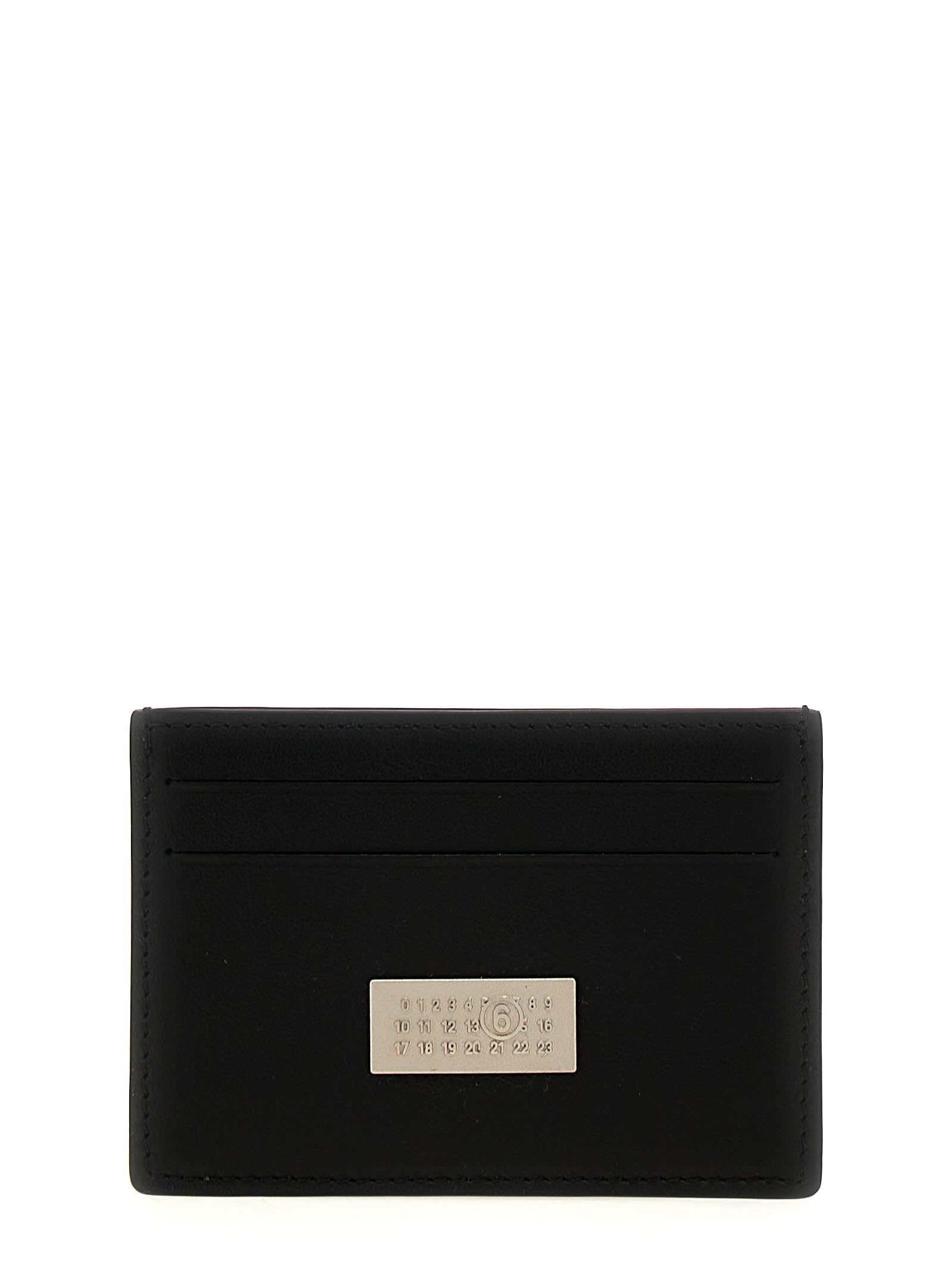 MM6 MAISON MARGIELA Logo Card Holder In Black Product Image