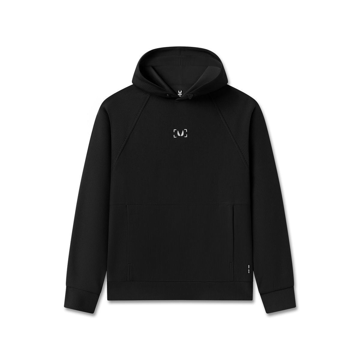 1019. Deltapeak® Oversized Hoodie - Black Product Image