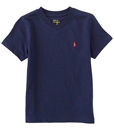 Polo Ralph Lauren Little Boys 2T-7 Short-Sleeve Essential V-Neck T Product Image