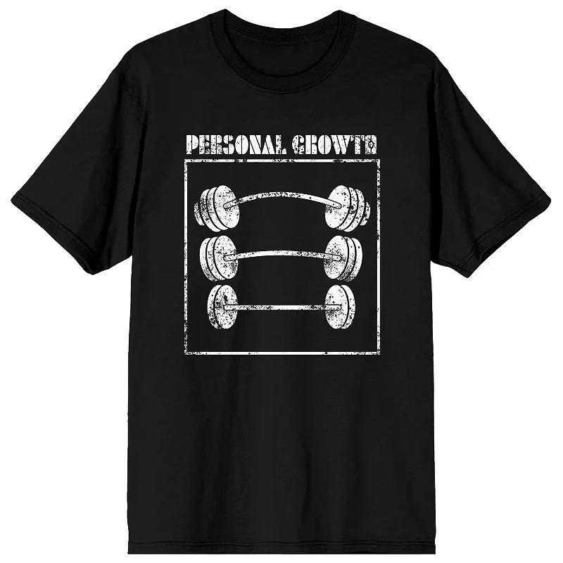 Men's Gym Culture Barbell Weights Tee, Size: Large, Black Product Image