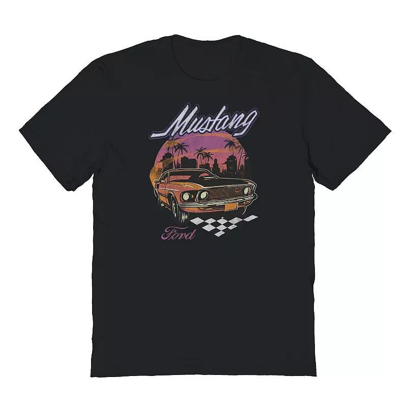 Men's Cali Mustang Graphic Tee, Size: Large, Black Product Image