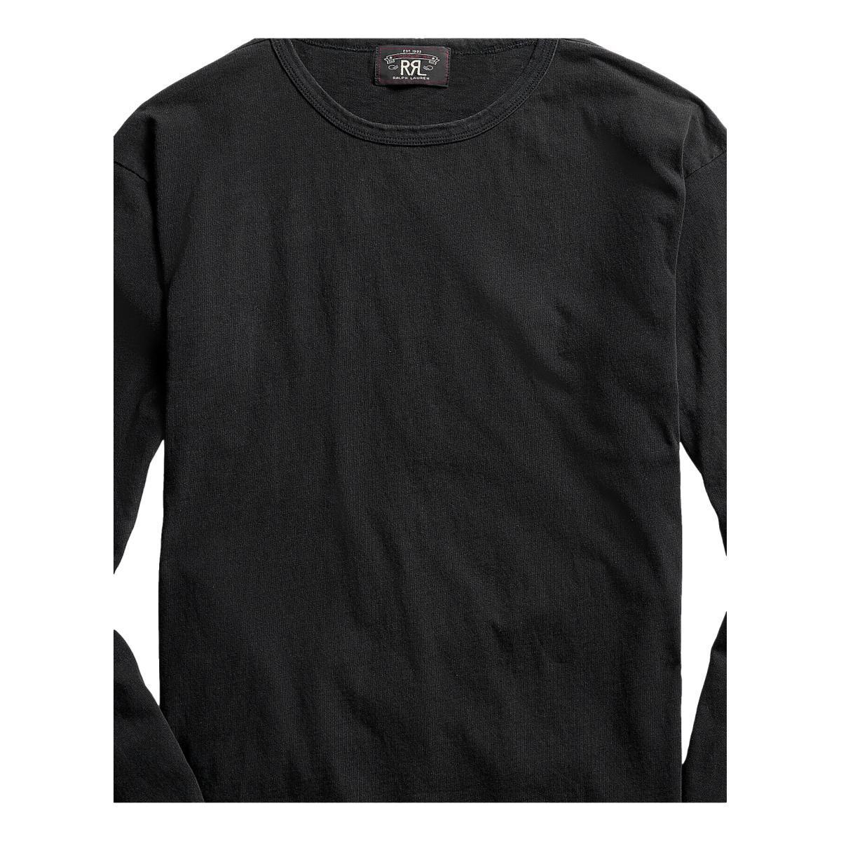 Indigo Jersey Long-Sleeve T-Shirt Rinsed Black Indigo Product Image