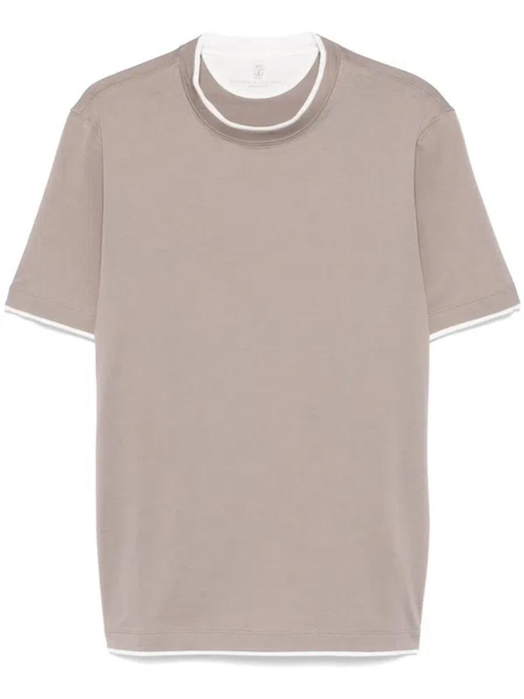 BRUNELLO CUCINELLI T-shirts And Polos In Brown Product Image