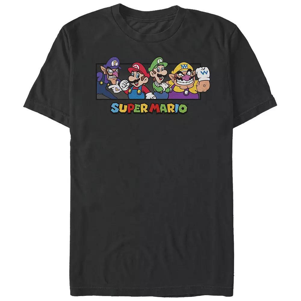 Men's Super Mario Bros. Character Collage Portrait Graphic Tee,  Product Image