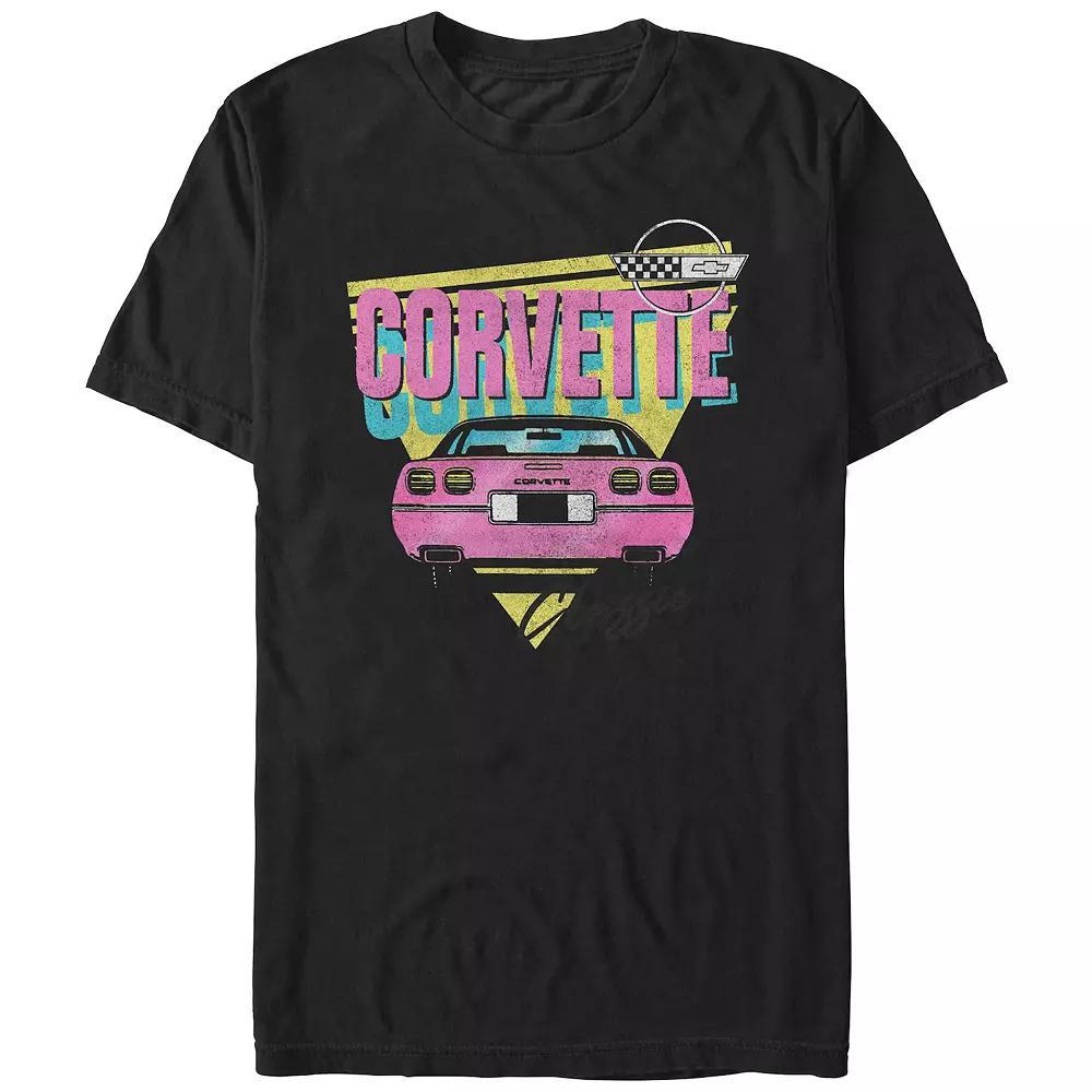 Men's Corvette Pop Colors Graphic Tee,  Product Image