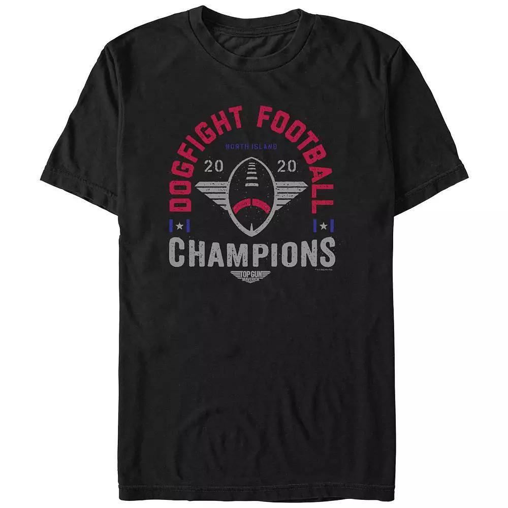 Big & Tall Top Gun Dogfight Football Champions Graphic Tee, Men's, Size: 3XB, Black Product Image