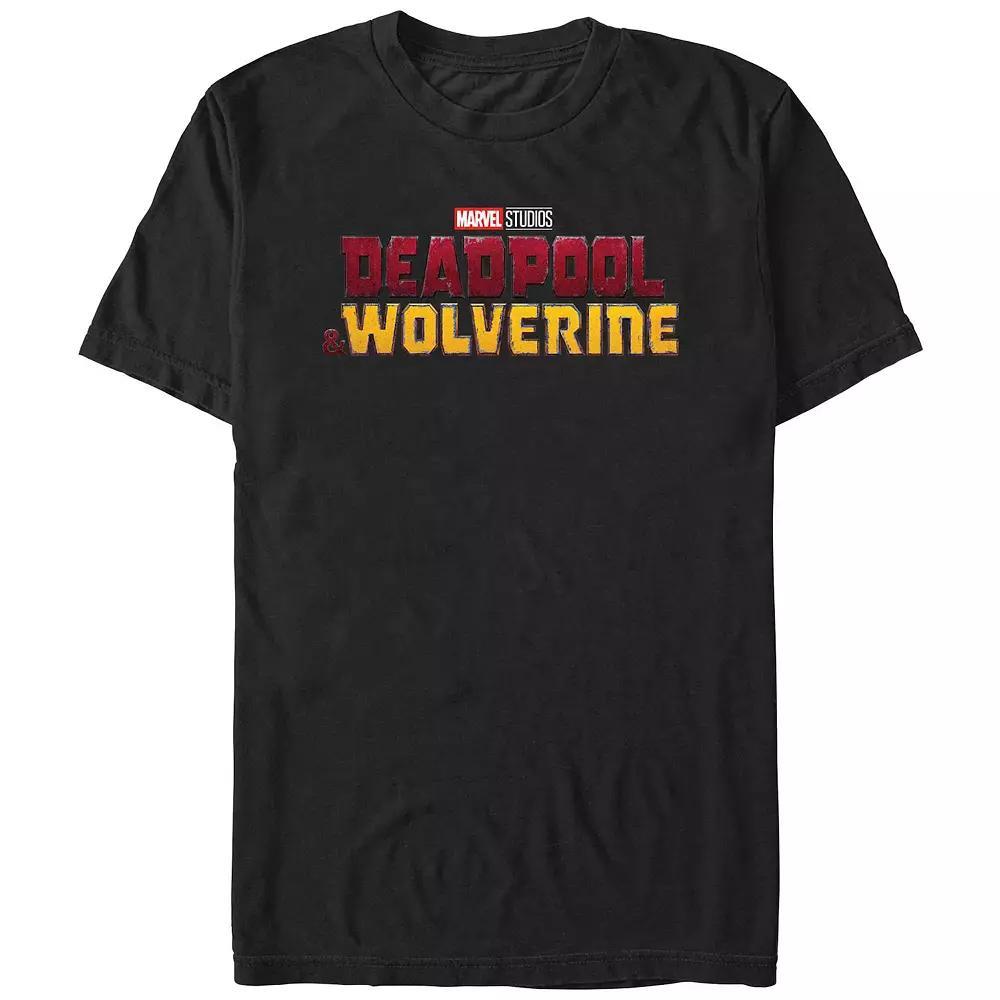 Men's Deadpool And Wolverine Logo Graphic Tee, Size: XS, Black Product Image