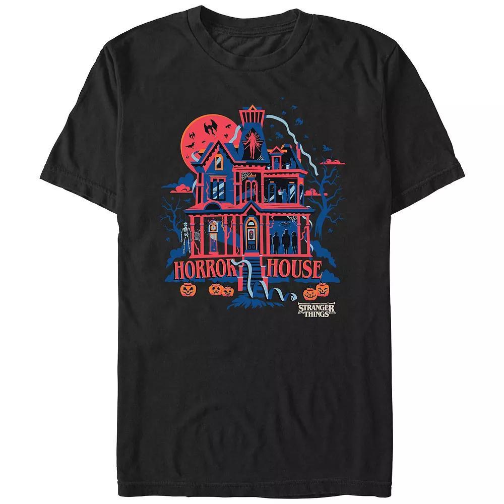 Men's Stranger Things Horror House Graphic Tee,  Product Image