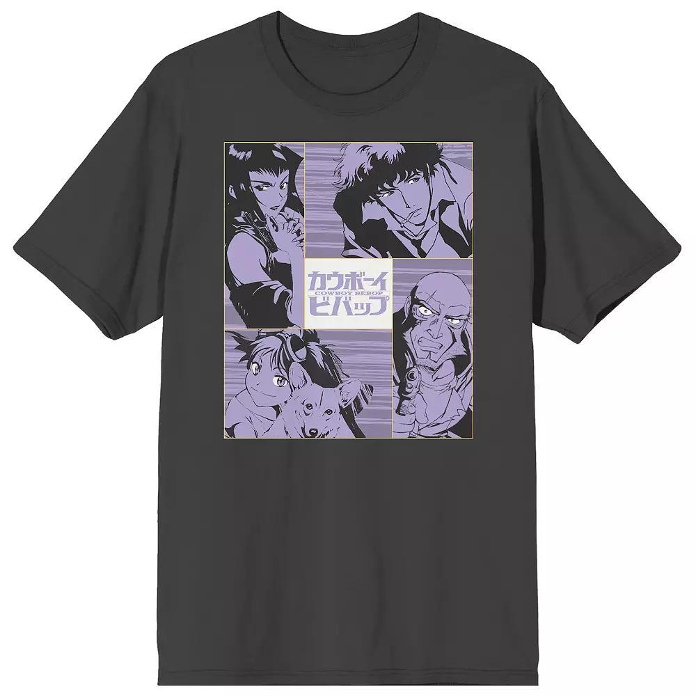 Men's Cowboy Bebop Group Collage Tee, Size: XL, Grey Product Image