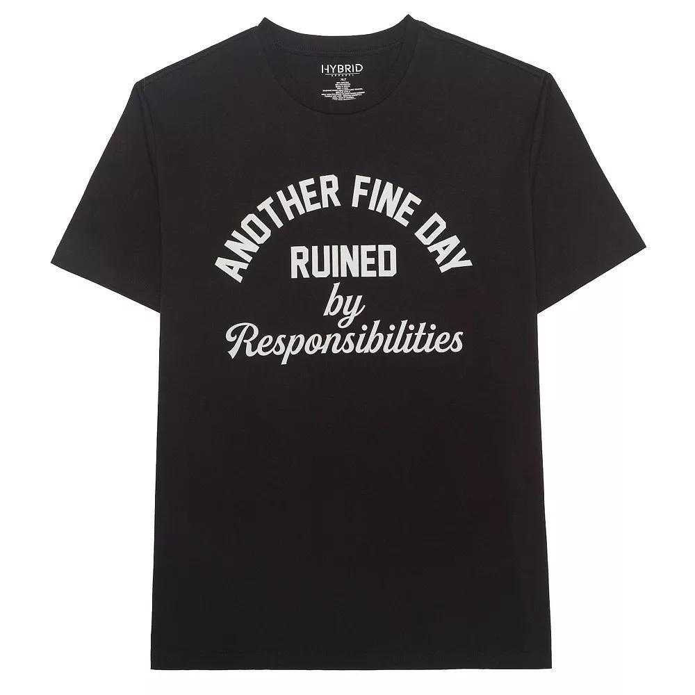 Big & Tall "Another Fine Day Ruined By Responsibilities" Graphic Tee, Men's, Size: 2XB, Black Product Image
