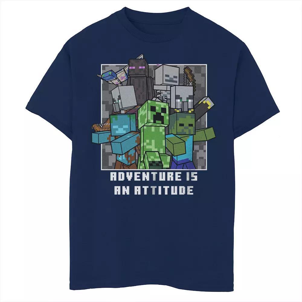 Boys Minecraft Angry Mob Adventure Is An Attitude Graphic Tee, Boy's,  Product Image