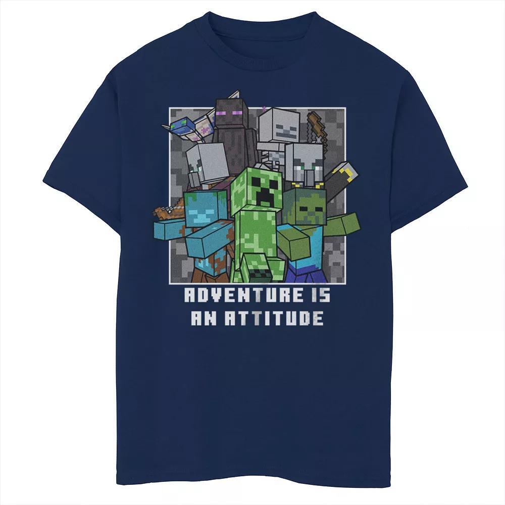 Boys Minecraft Angry Mob Adventure Is An Attitude Graphic Tee, Boy's,  Product Image