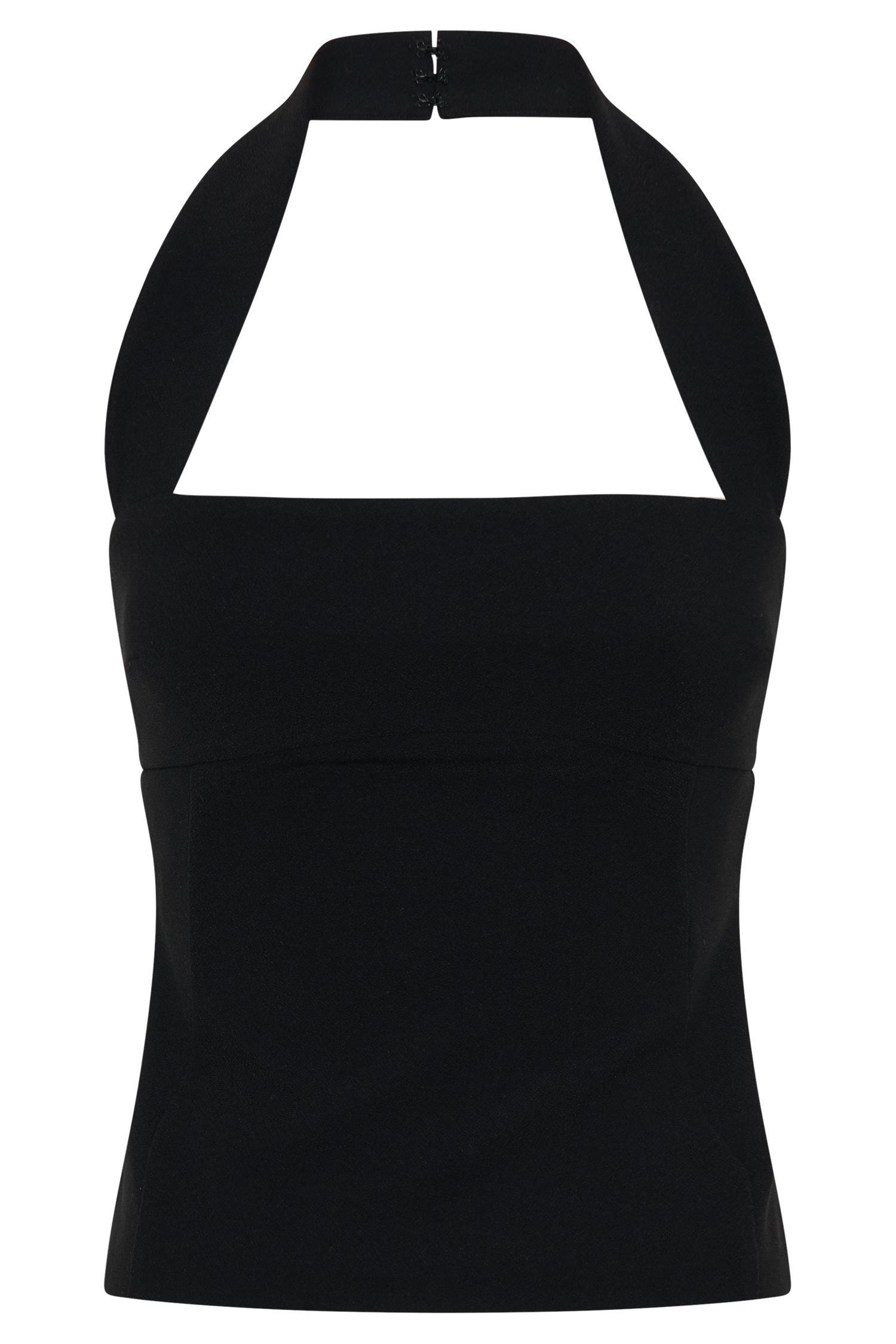 Amelita Suiting Halter Top - Black Product Image