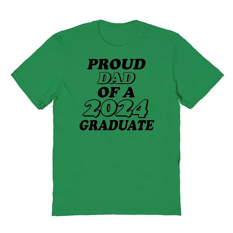 Men's COLAB89 by Threadless Proud Dad Of A 2024 Graduate Graphic Tee, Size: XL, Turf Green Product Image