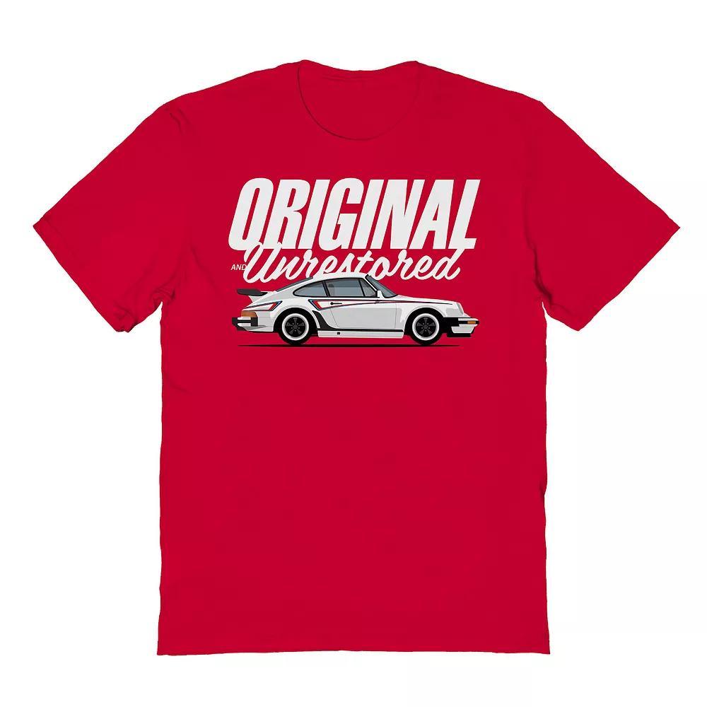 Men's Original & Unrestored Porker Car Graphic Tee, Size: Small, Royal Product Image