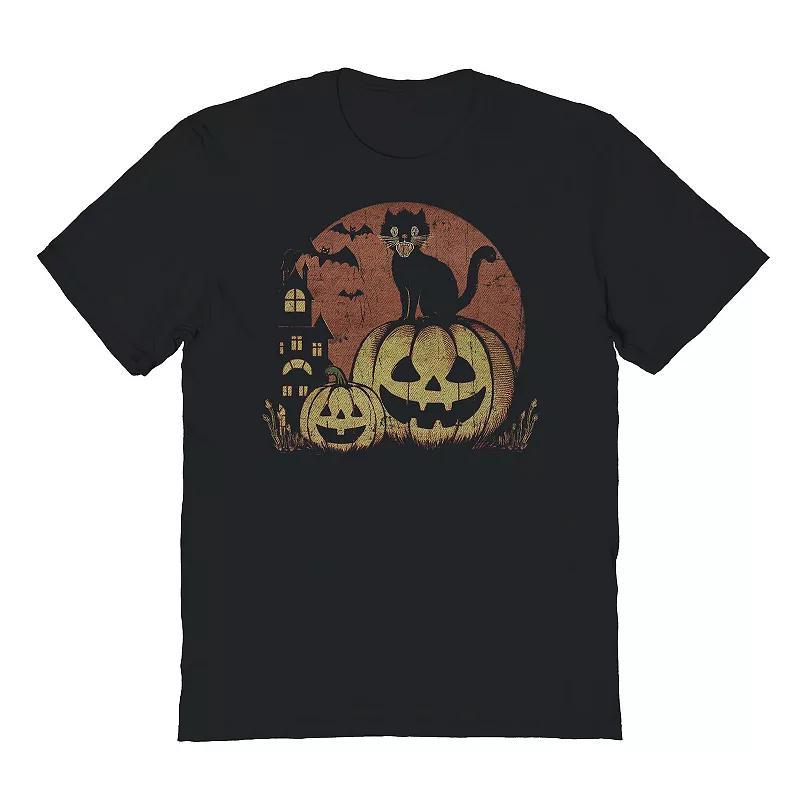 Men's Jackoface Halloween Graphic Tee, Size: Medium, Black Product Image