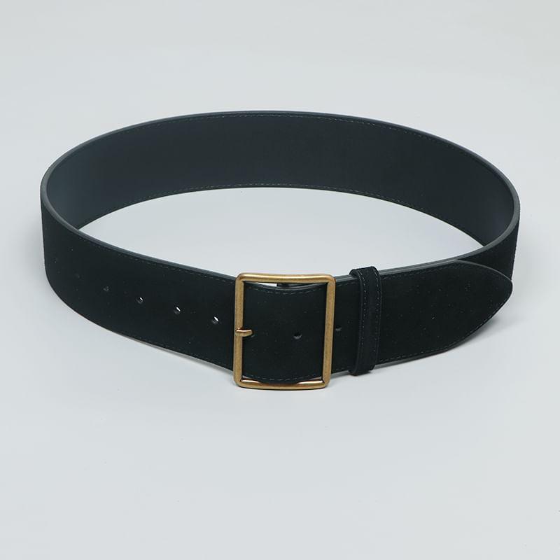 Faux Leather Wide Belt Product Image