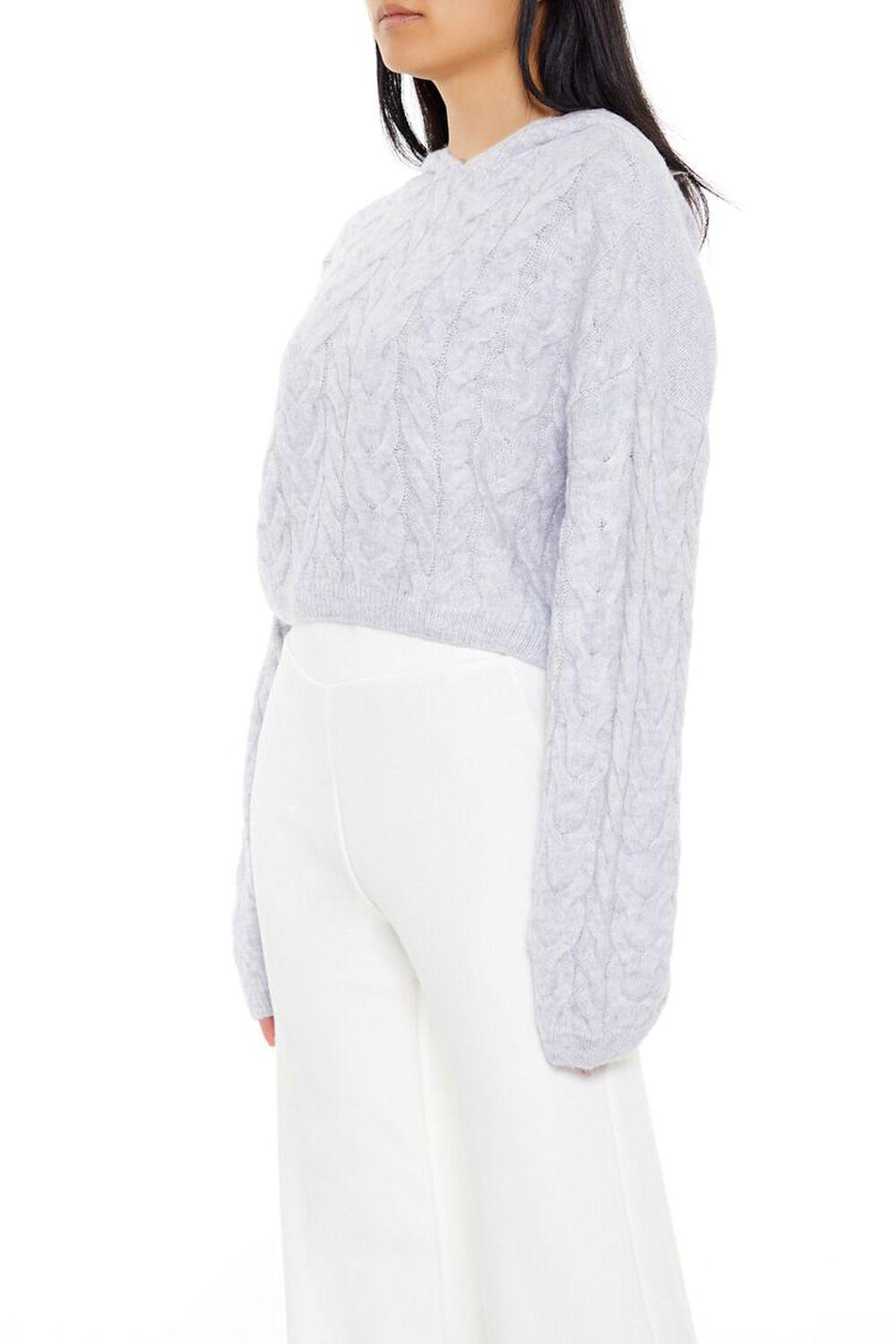 Cable Knit Hooded Sweater | Forever 21 Product Image