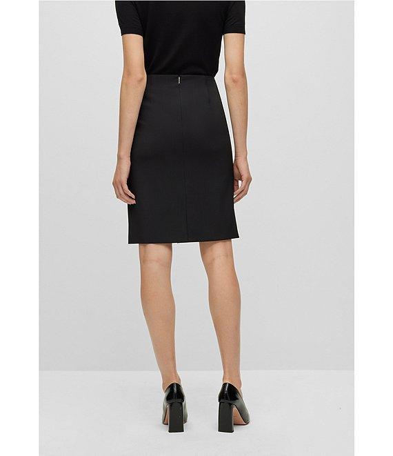 BOSS by Hugo Boss Vileah Virgin Wool Coordinating Pencil Skirt Product Image