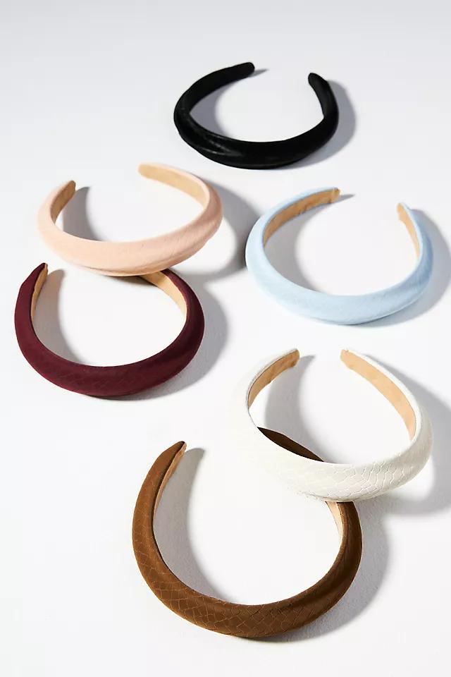 Textured Faux Leather Headband Product Image