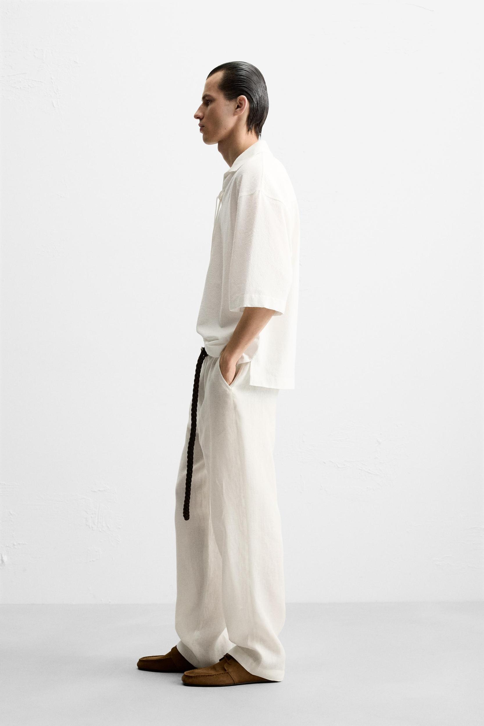 100% LINEN SUIT PANTS Product Image