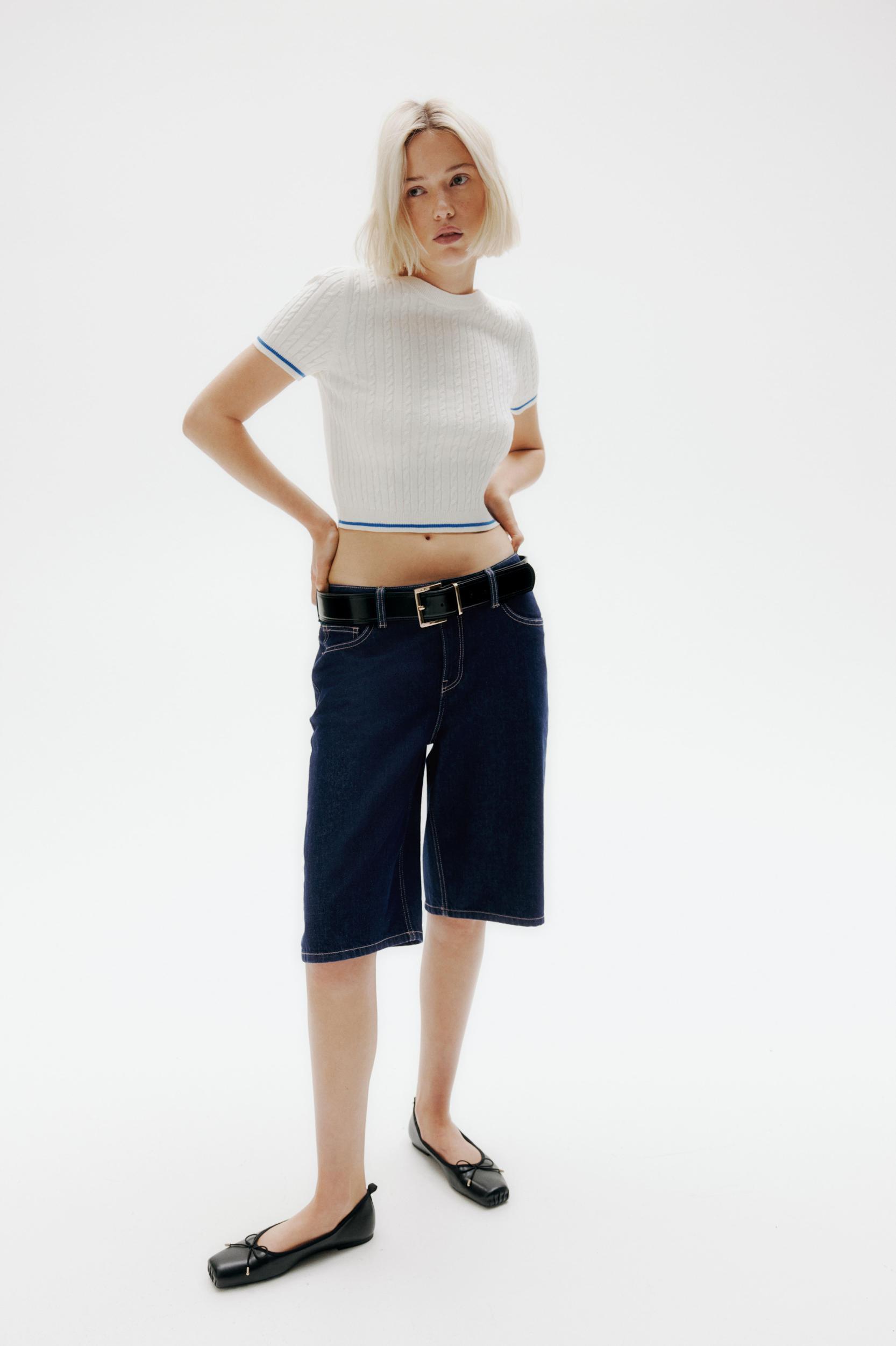 Bermuda Regular Denim Shorts Product Image