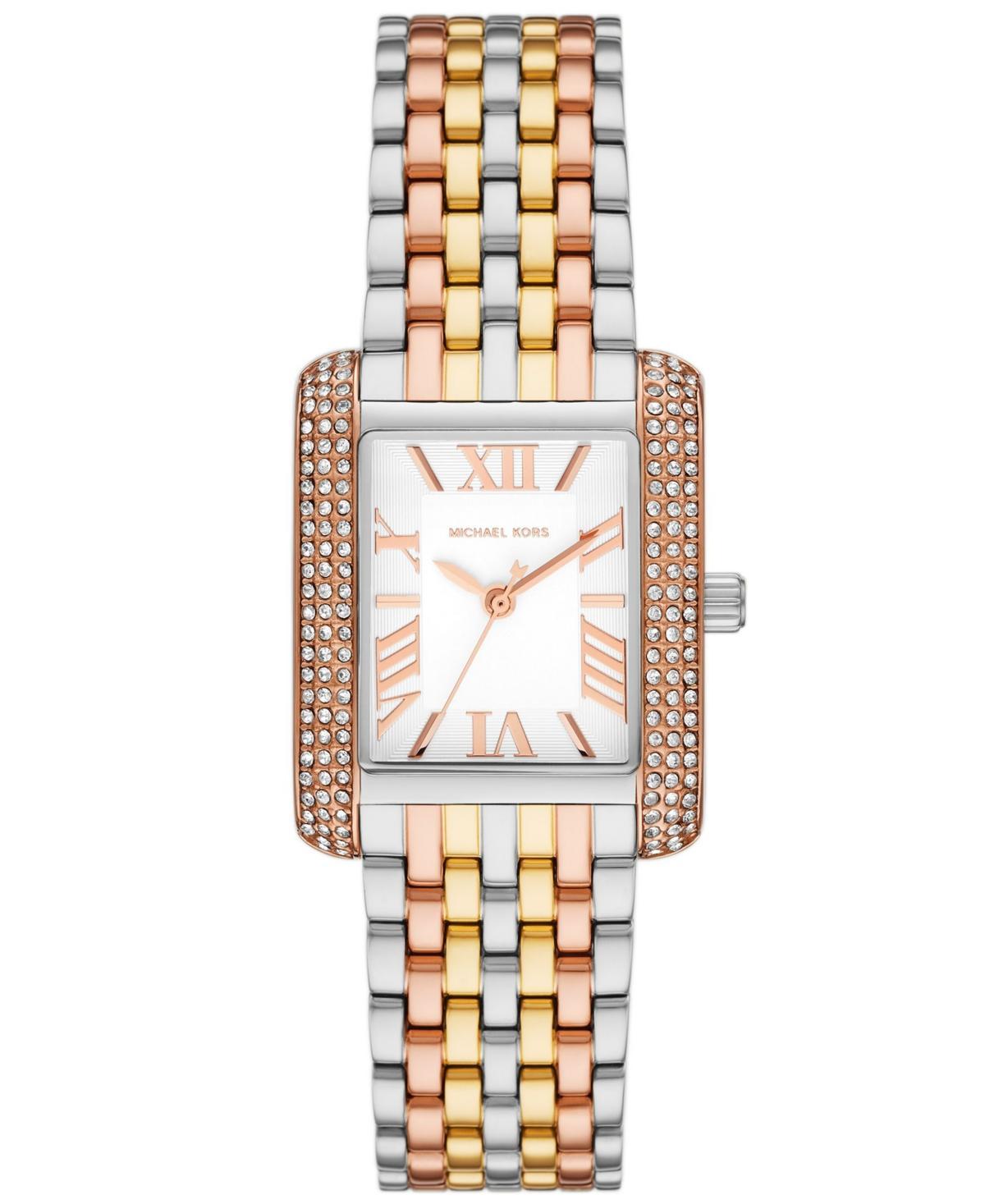 Michael Kors Womens Emery Three-Hand Gold Tone Stainless Steel Bracelet Watch Product Image