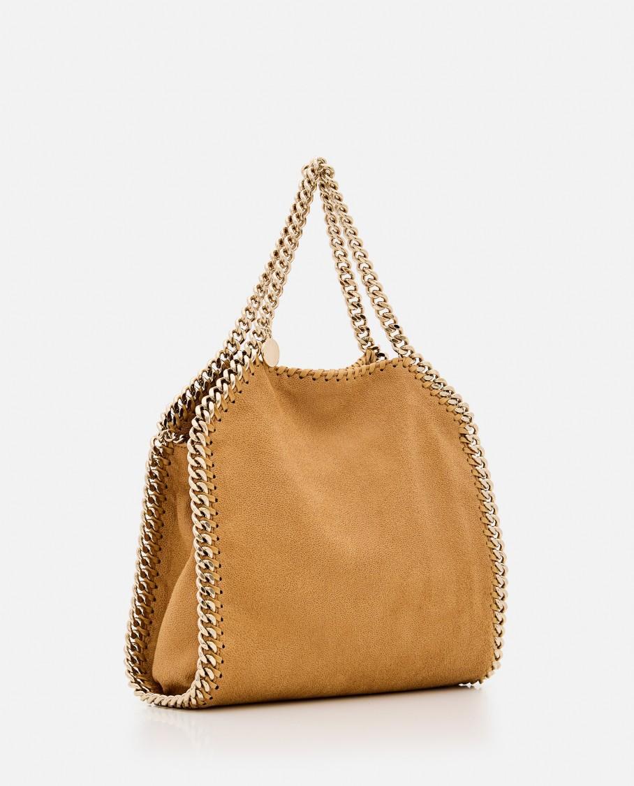 STELLA MCCARTNEY Gold Shaggy Texture Mini Tote Bag In Brown Product Image