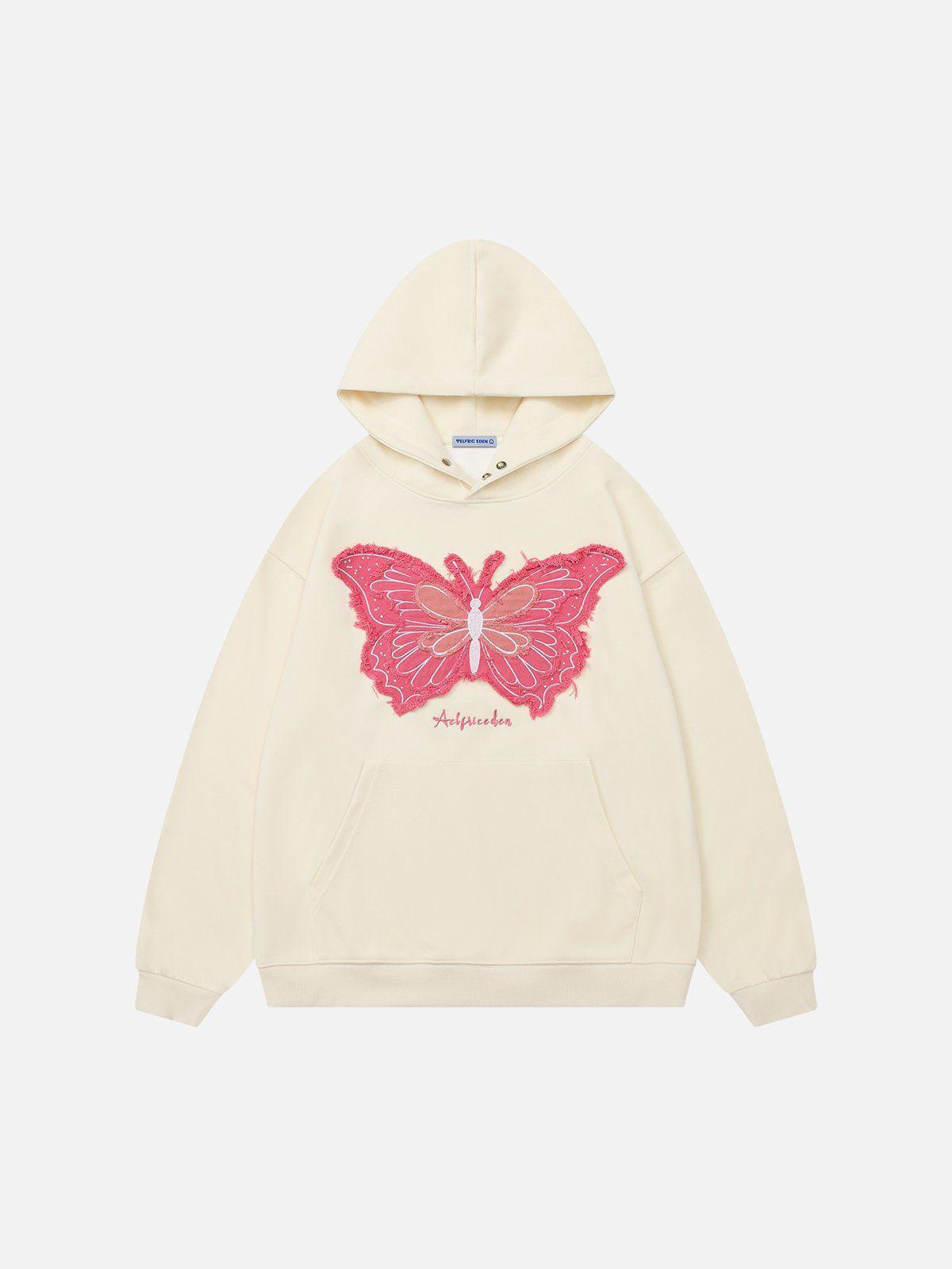 Aelfric Eden Denim Butterfly Hoodie Product Image