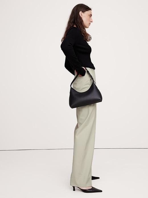 High-Rise Modern Straight Refined Pant Product Image