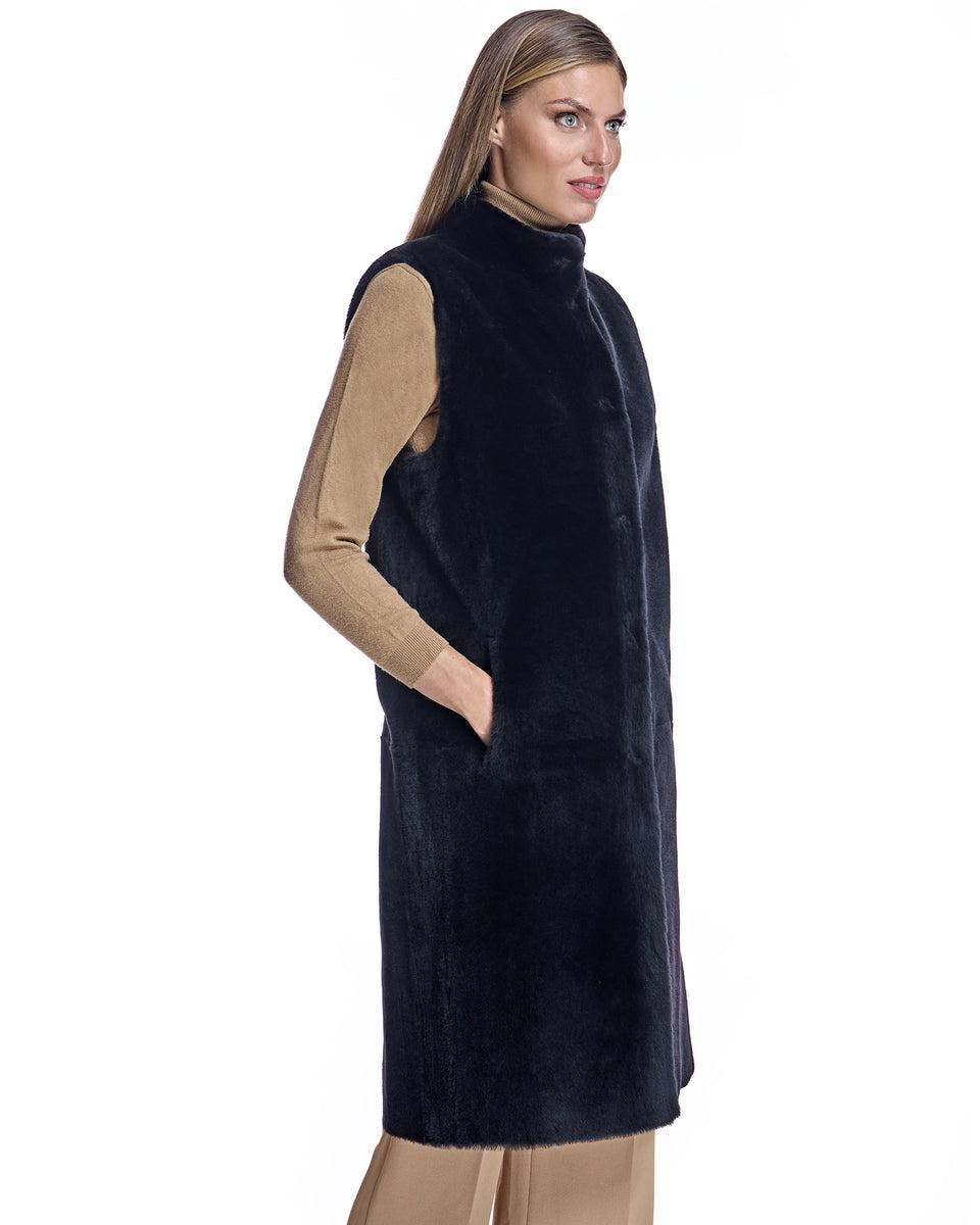 Reversible Shearling Vest Product Image