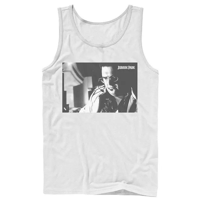 Men's Jurassic Park Dennis Nedry Computer Work Graphic Tank Top,  Product Image