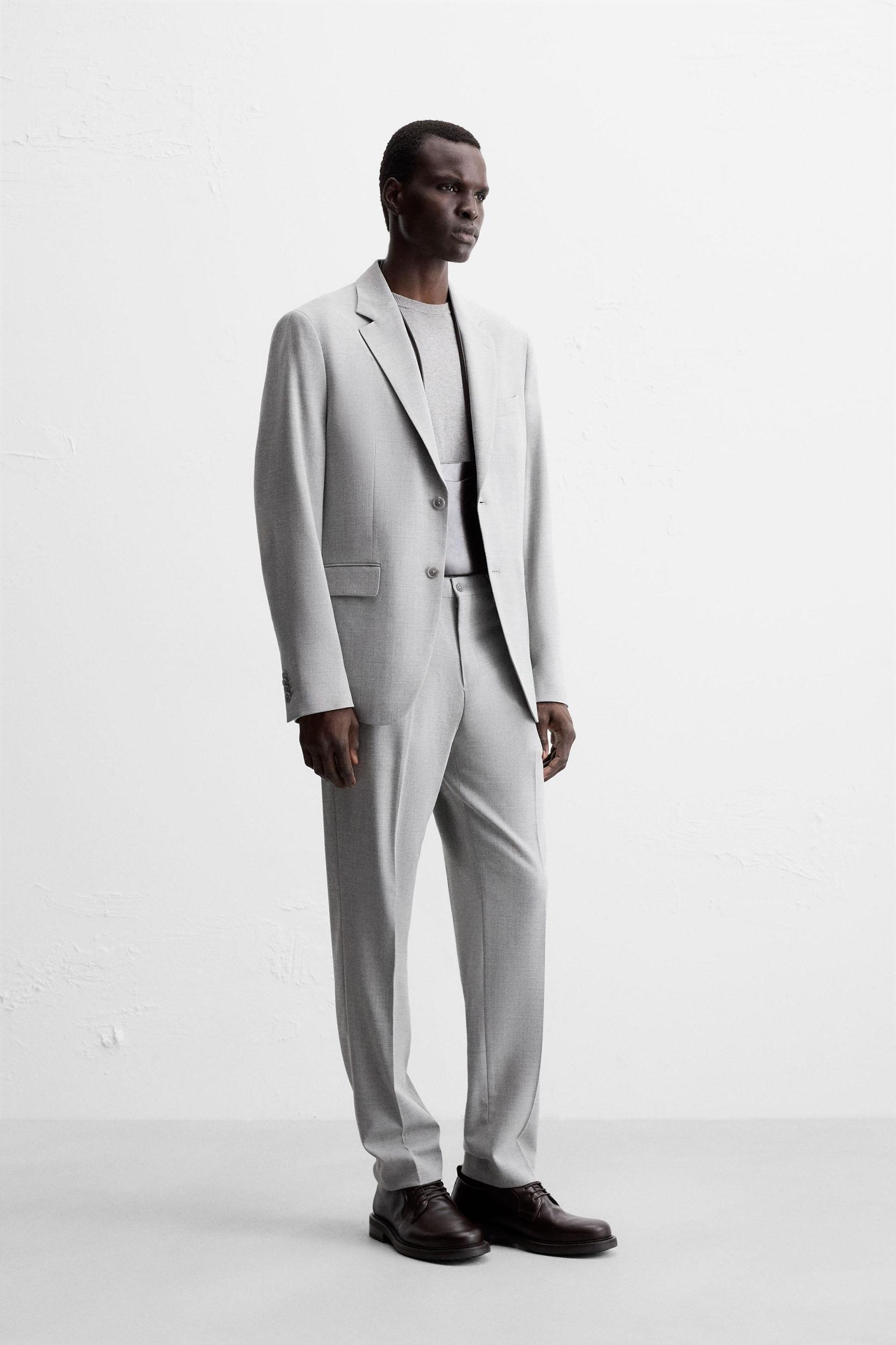 TEXTURED SUIT BLAZER Product Image