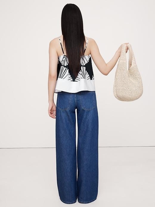 Color-Block Cotton Poplin Tank Product Image