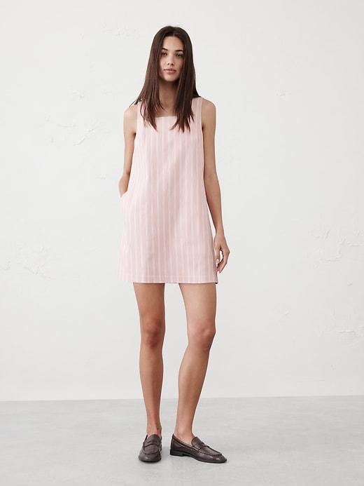 Square-Neck Mini Shift Dress Product Image