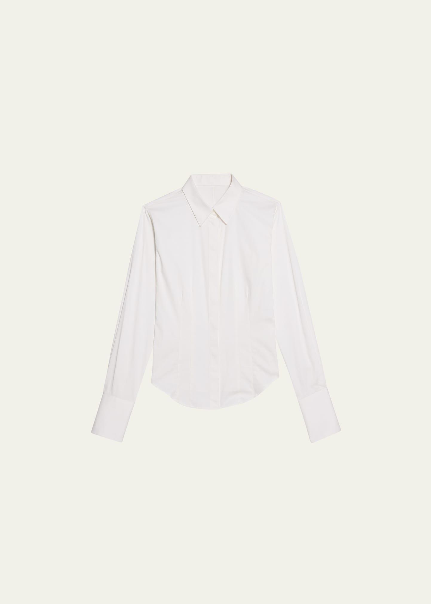 Fitted Button-Front Shirt Product Image