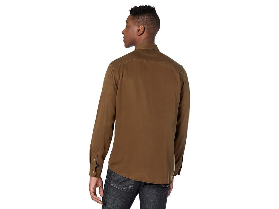 Scotch & Soda Regular Fit Lyocell Shirt (Military ) Men's Clothing Product Image