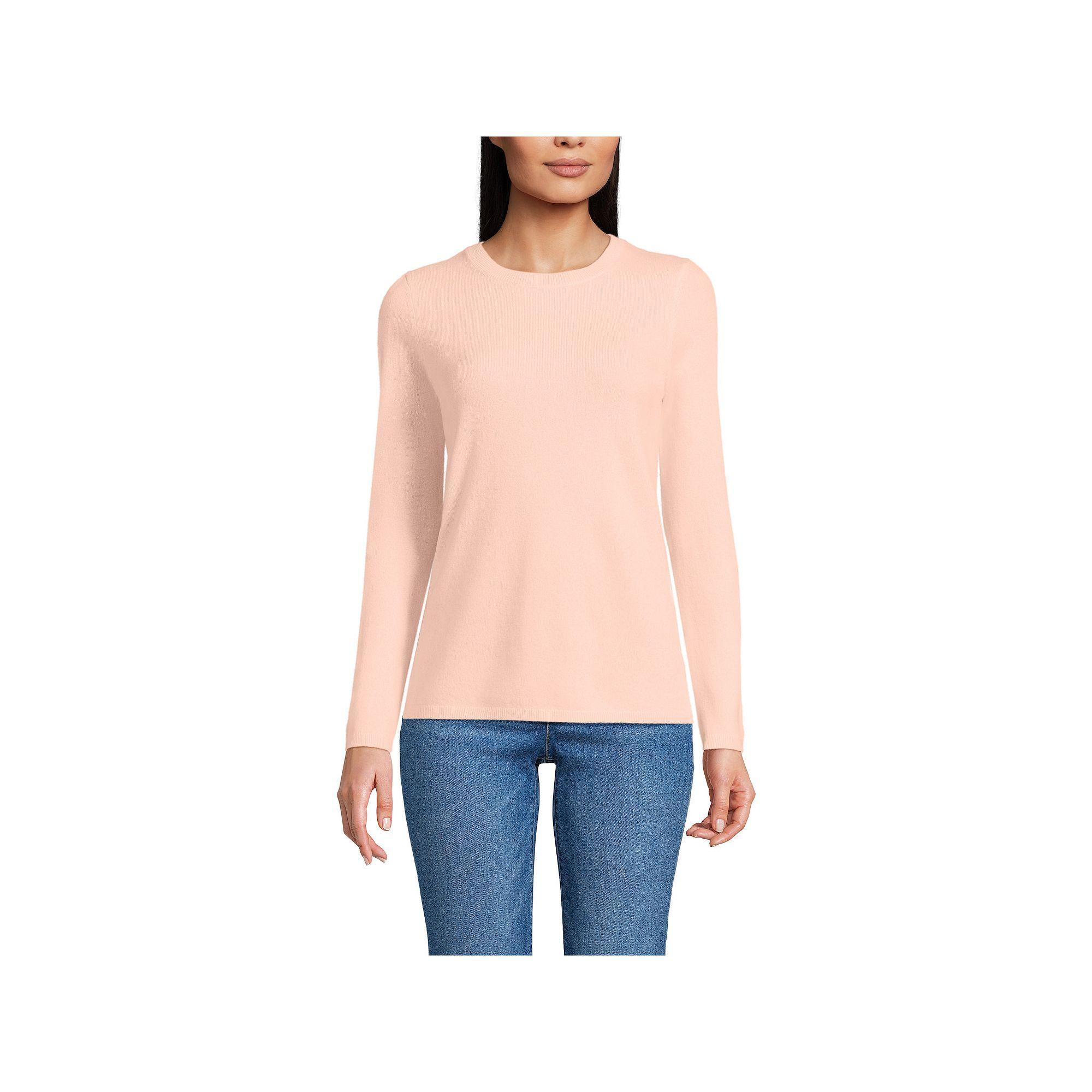 Women's Lands' End Crewneck Cashmere Sweater,  Product Image