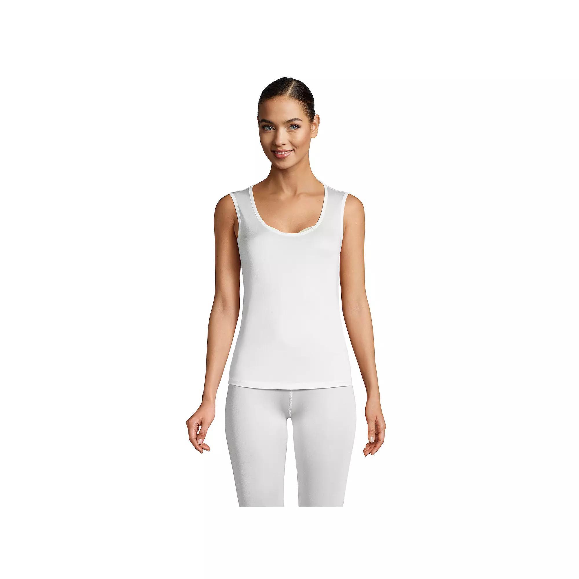 Women's Lands' End Silk Interlock Tank Undershirt,  Product Image