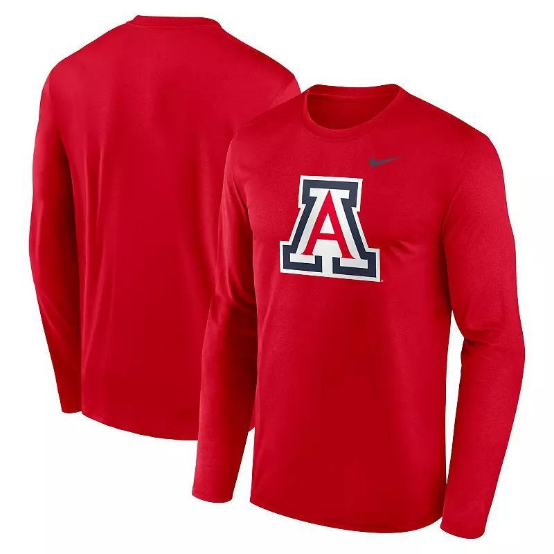 Men's Nike Red Arizona Wildcats Primetime Primary Legend Long Sleeve T-Shirt, Size: Large Product Image