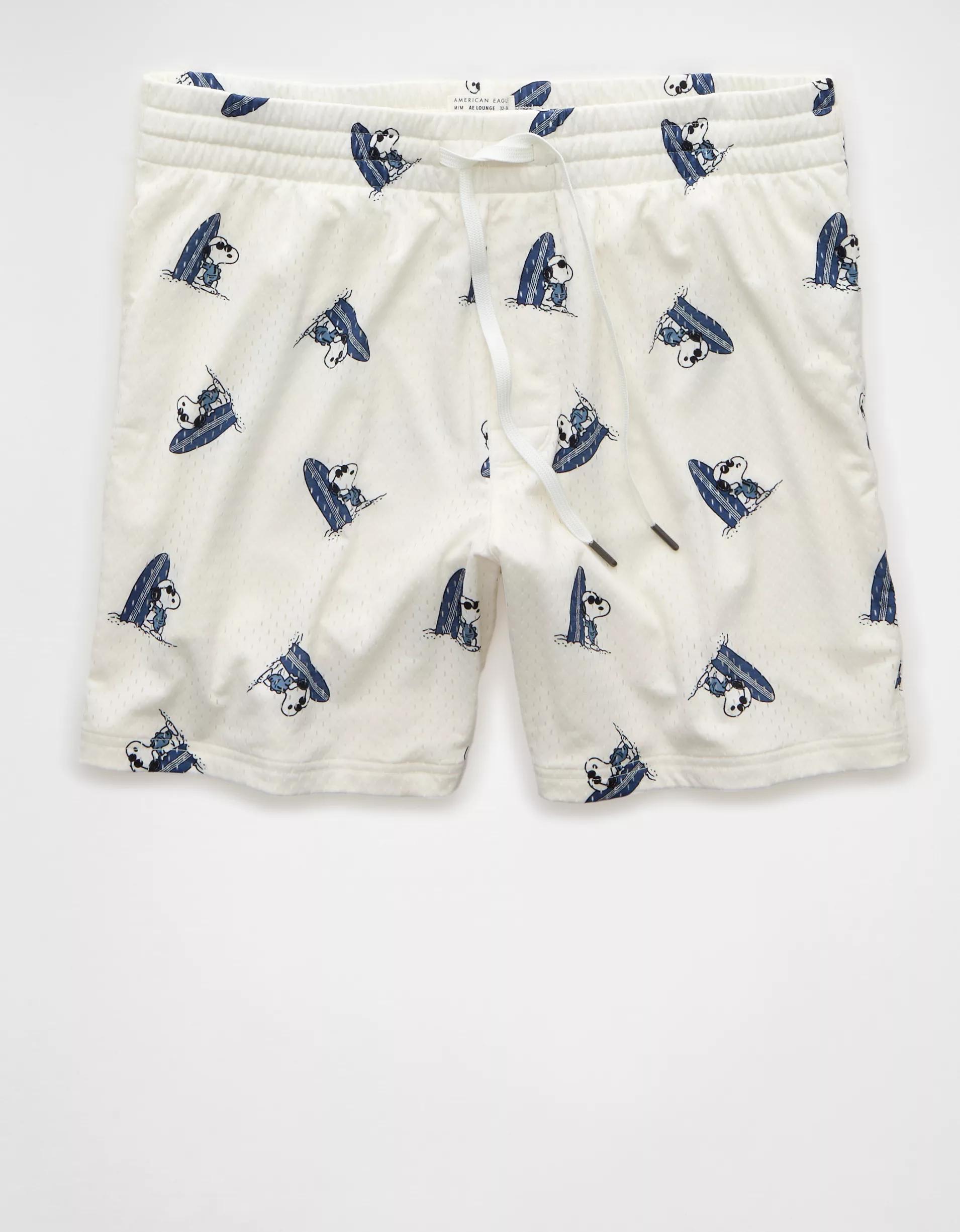 AE Sofa Surfin' 6" Snoopy Graphic Mesh Lounge Short Product Image