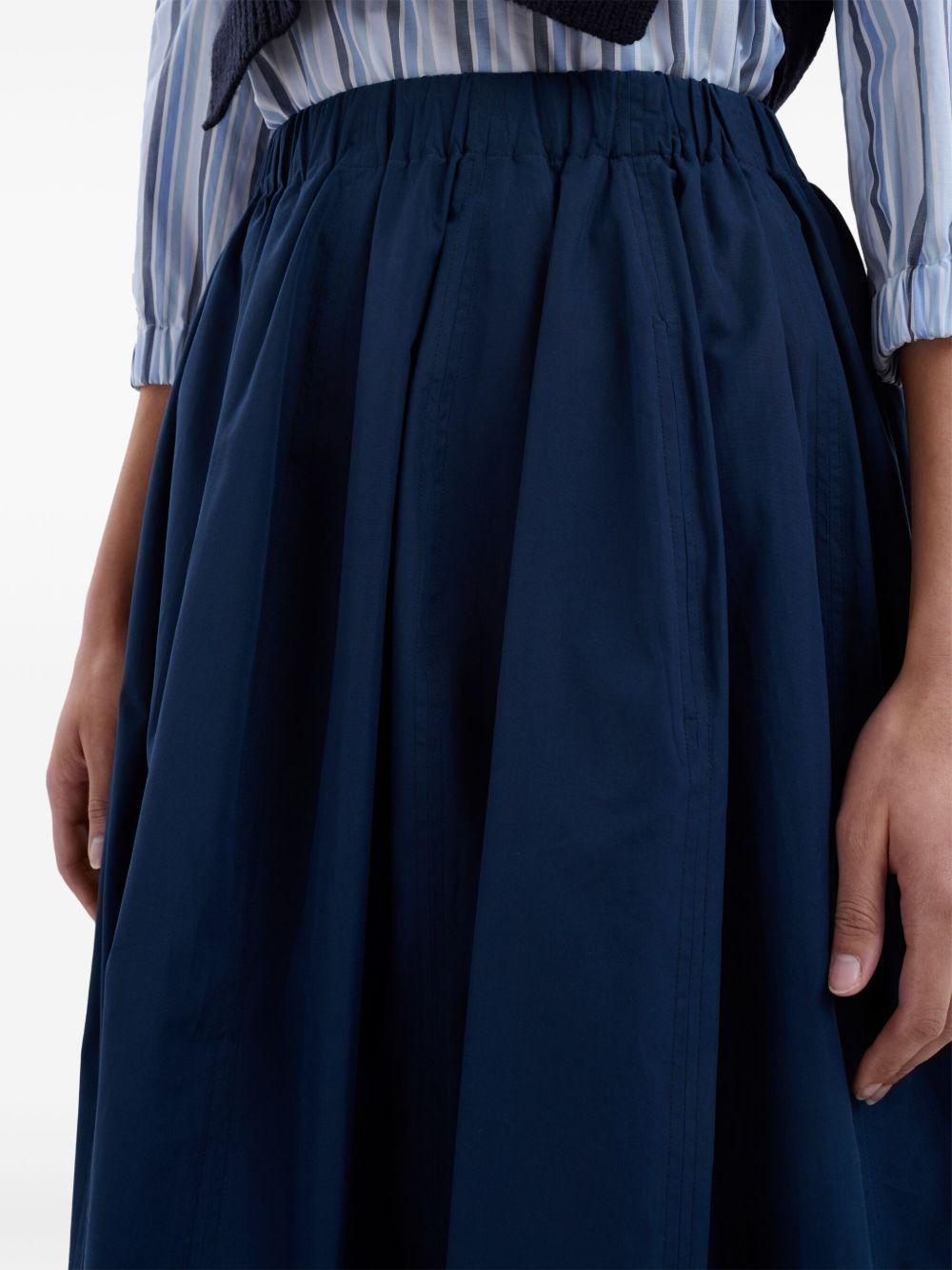 A-line cotton midi skirt Product Image