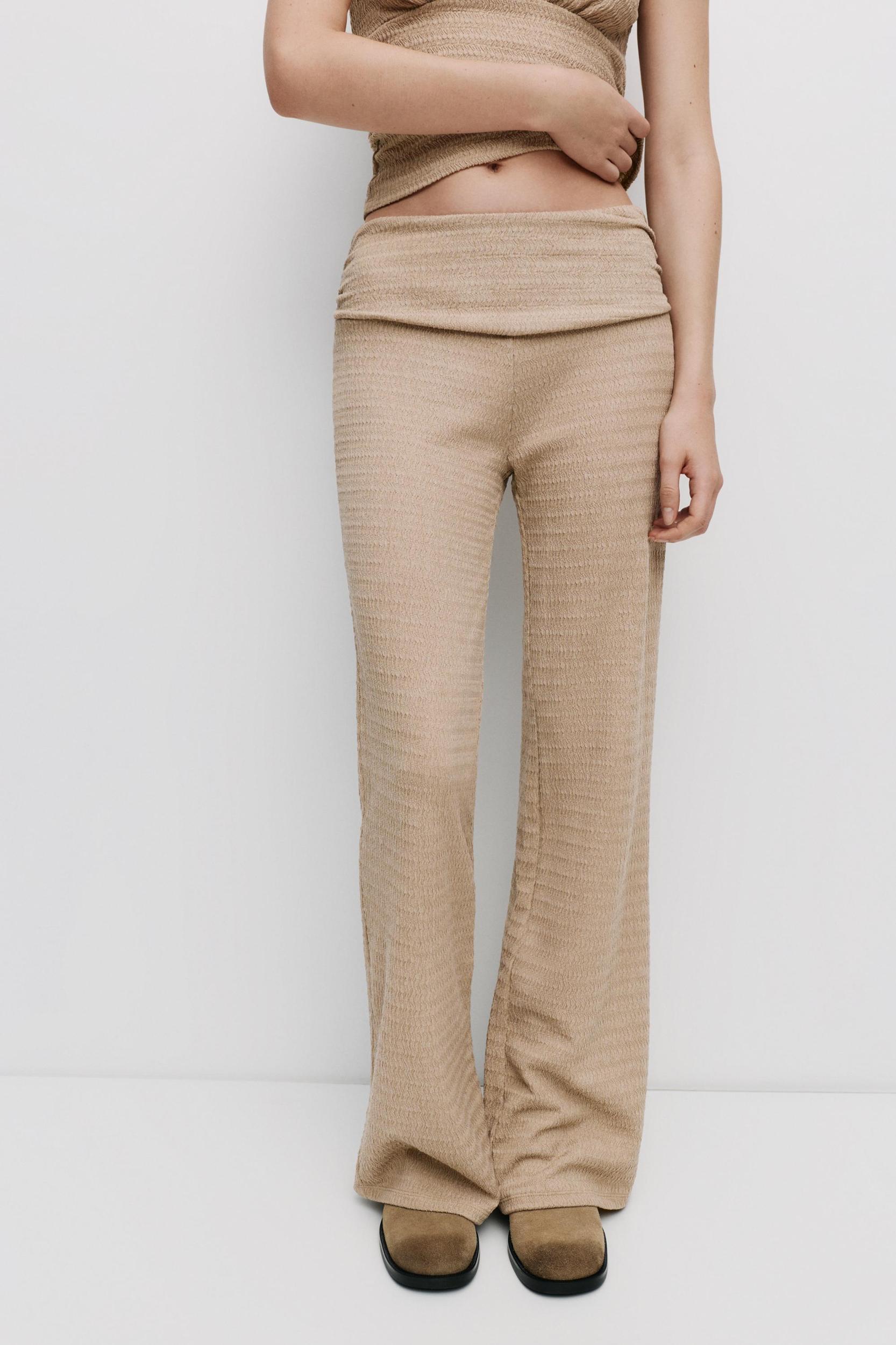Flared crepe pants Product Image